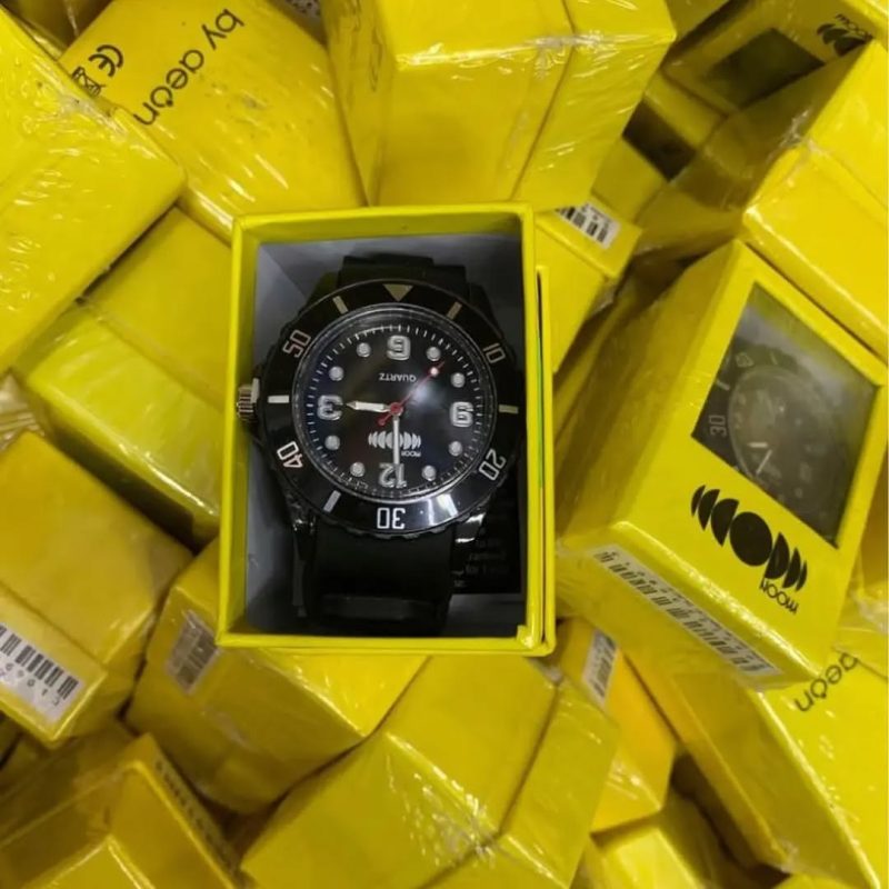 Moon Black Unisex Watch - Ninja Warehouse Liquidator