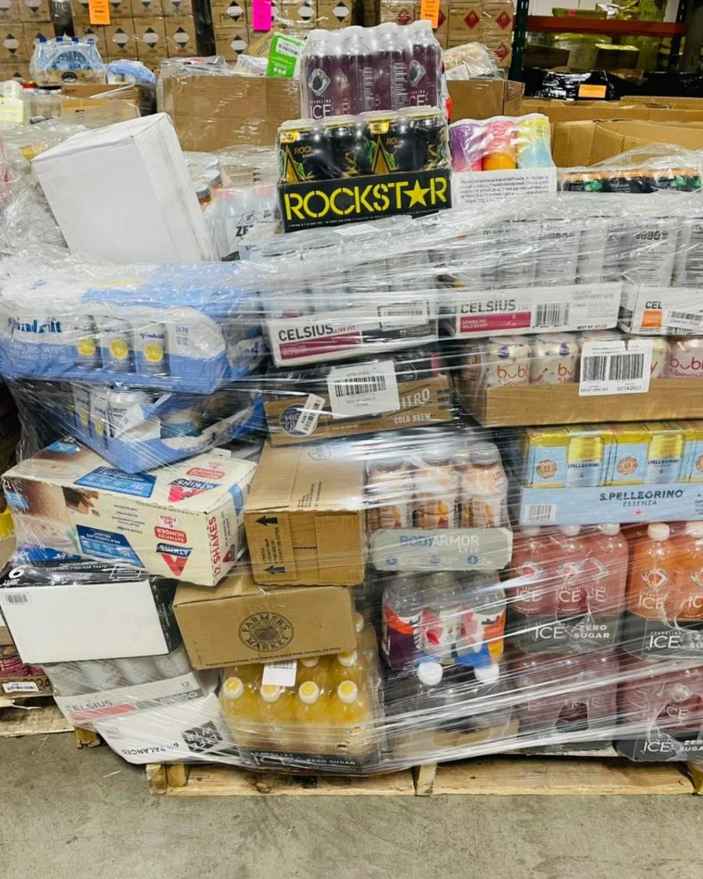 Wholesale Beverages Liquidation Pallets - Ninja Warehouse Liquidator